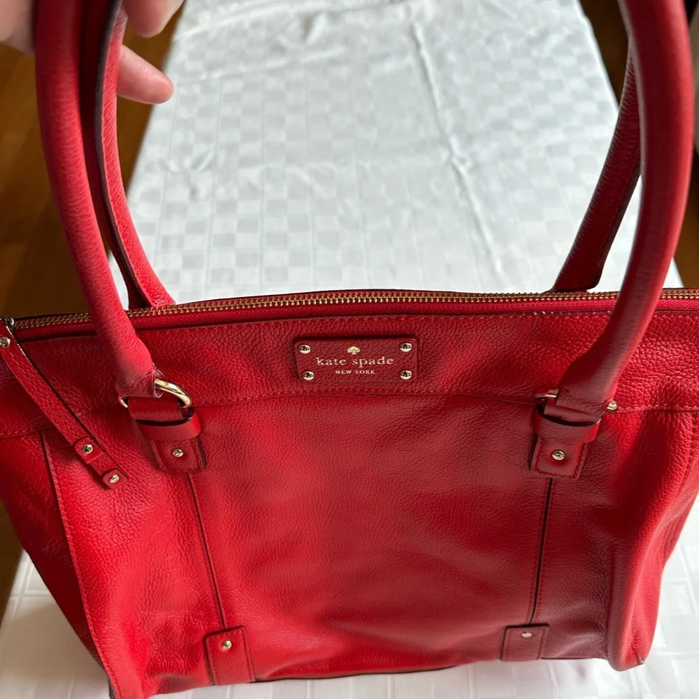 EUC - Kate Spade Red Handbag - Picture 4 of 8